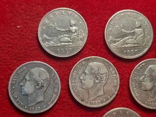 Arras 13 monedas plata 2 pesetas