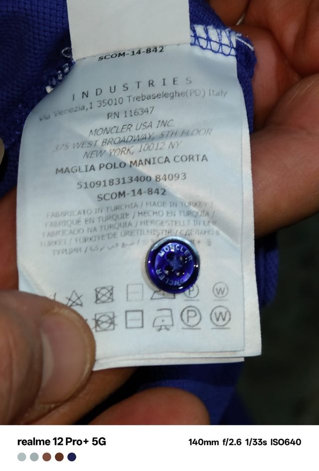 Polo uomo Moncler originale tg.S