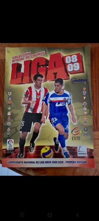 Liga 08 09 Album de Cromos Futbol Vintage Retro