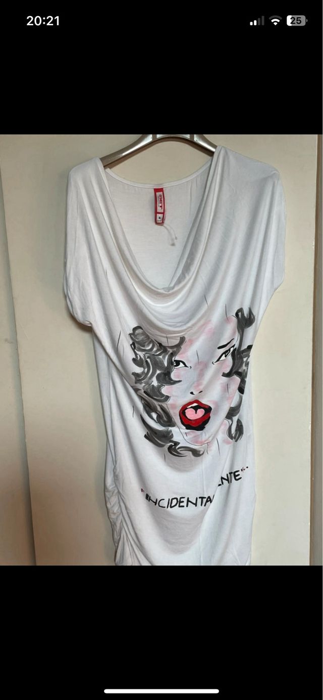 T shirt lunga o mini abito