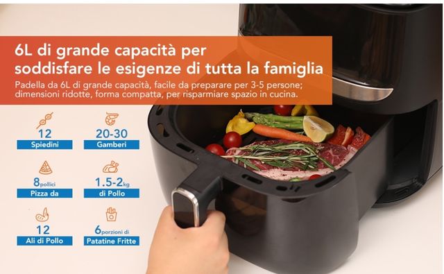 Freidora de aire 6L