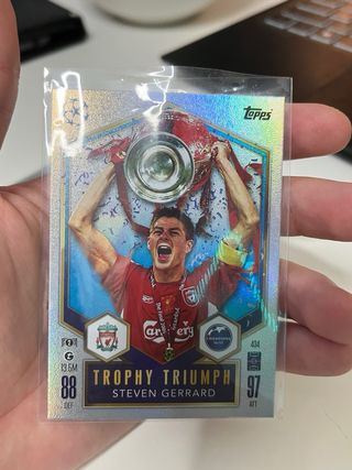 Carta de futbol Steven Gerrard Trophy Triumph