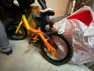 Bicicleta orbea naranja para niños