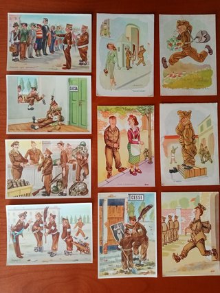 Tarjetas postales  Servicio Militar Italiano