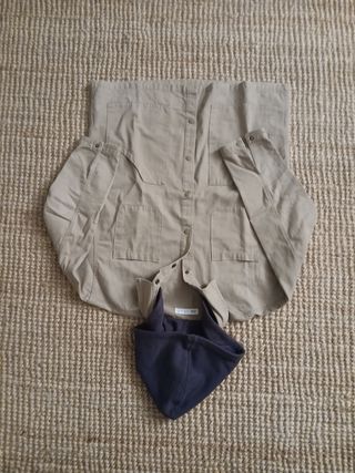 Giacca camicia con cappuccio ZARA