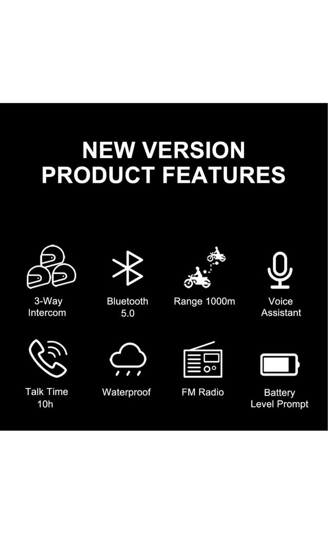 Casco da moto Intercom