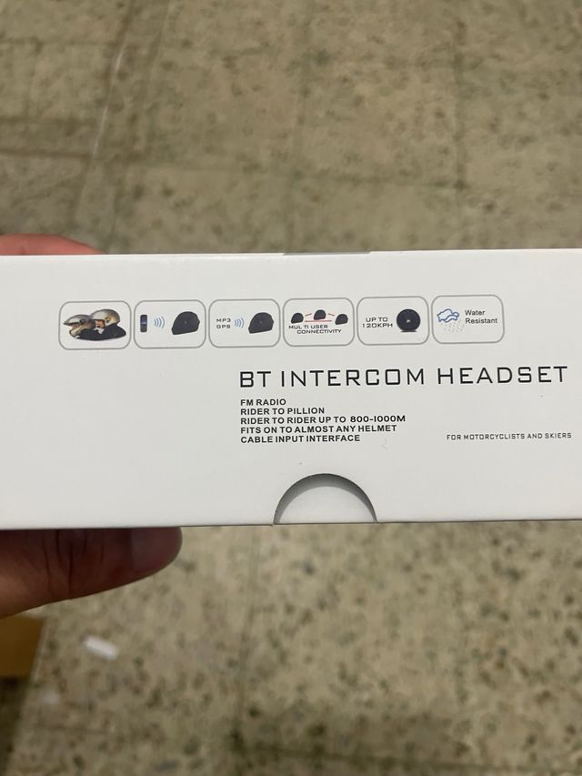 Casco da moto Intercom