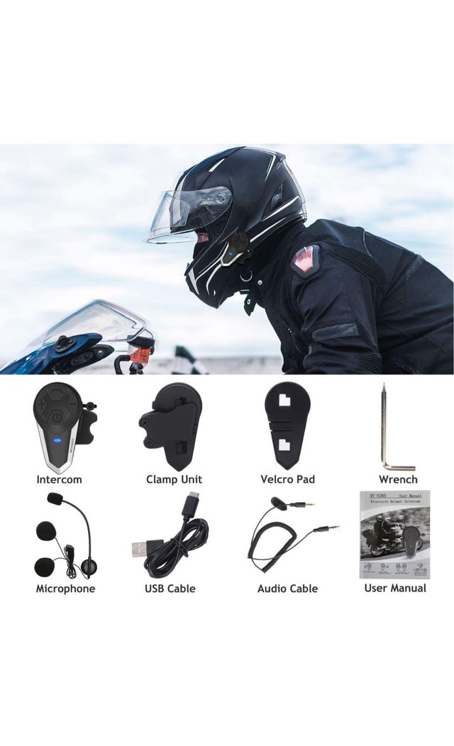 Casco da moto Intercom