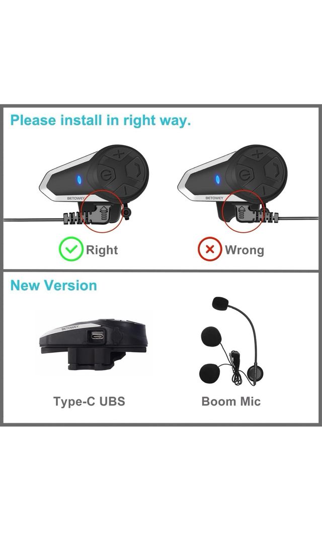 Casco da moto Intercom