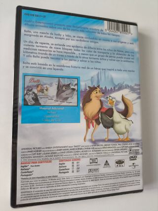 Película dvd Balto el perro esquimal nuevo