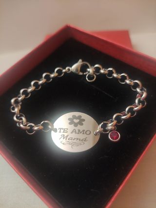 🌺 PULSERAS MAMÁ🧑🍼DE ACERO