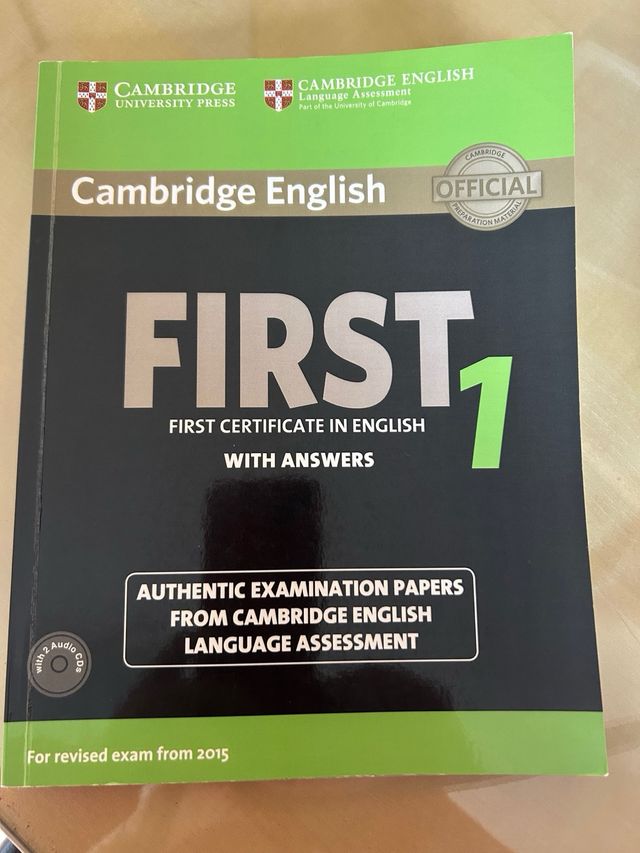 Libro Cambridge First Certificate in English 1 for