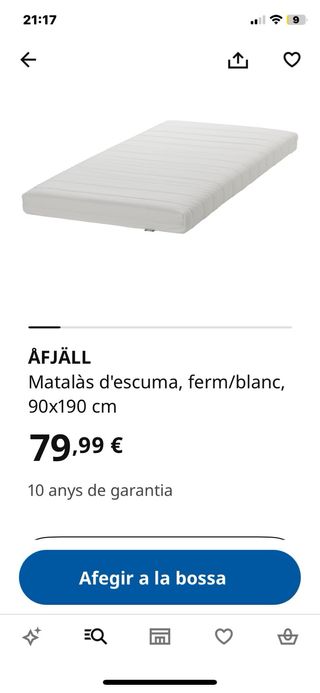 Cama juvenil Ikea en negro