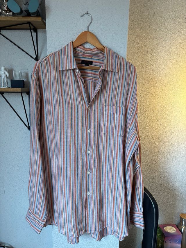 Camisa de rayas de lino