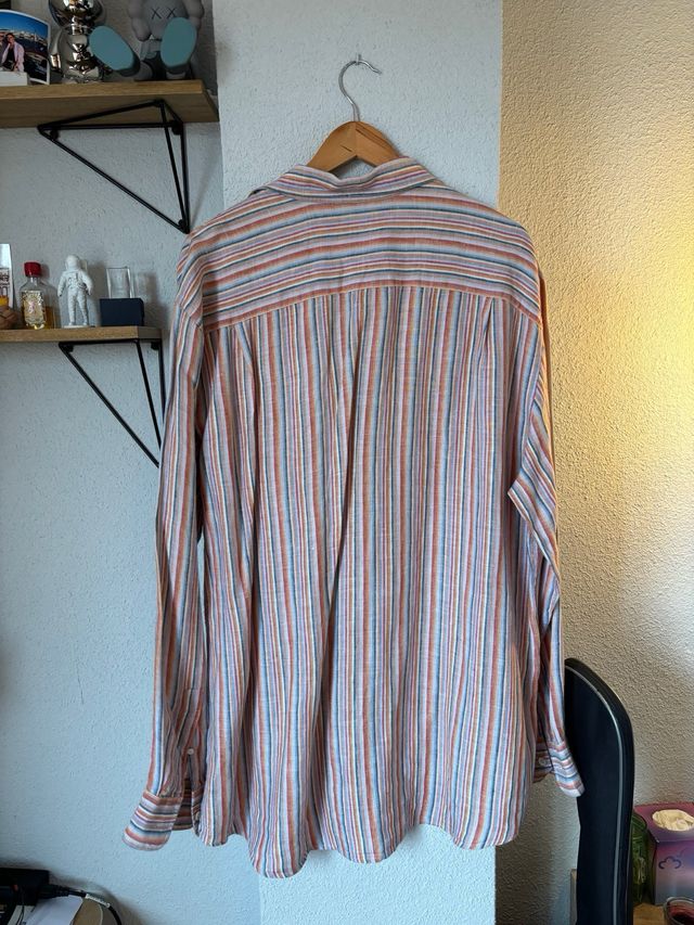 Camisa de rayas de lino