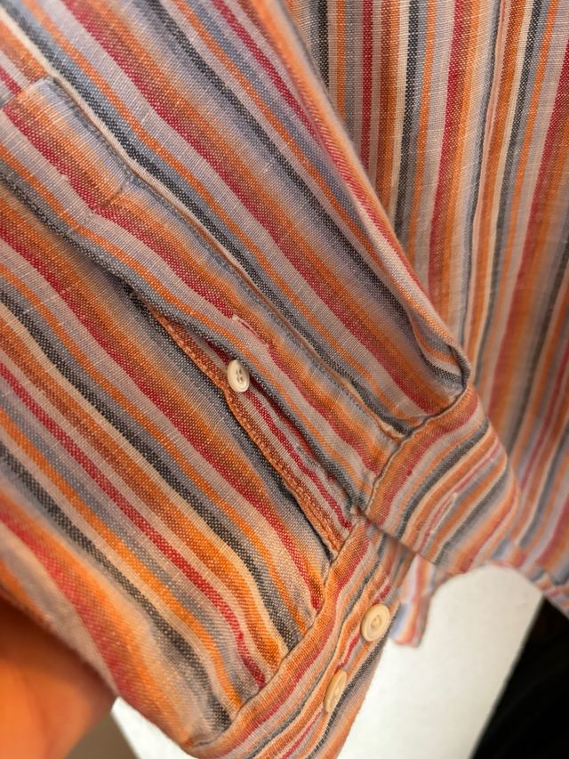 Camisa de rayas de lino