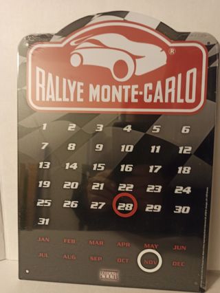 Chapa calendario "Rallye Montecarlo"