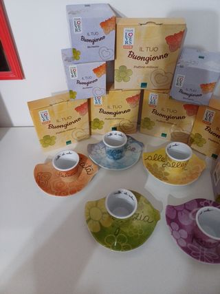 Thun set 5 Piattini e Bicchierini