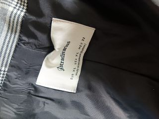 Blazer gris a cuadros talla Xl nueva Stradivarius