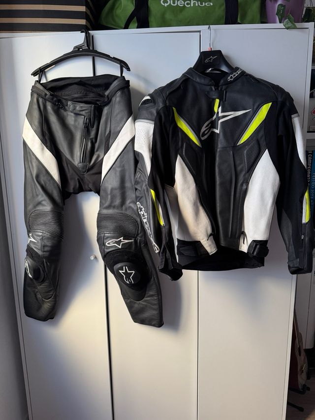 Conjunto Alpinestar cuero