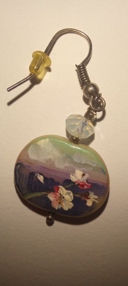 Orecchini dipinti a mano