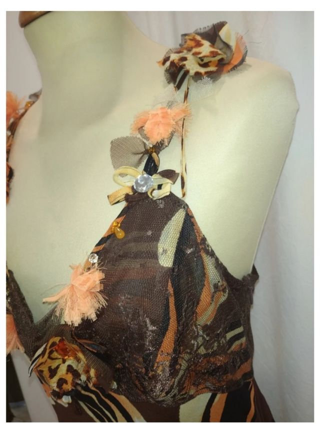 Abito floreale misto seta