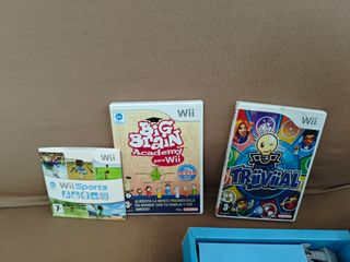Consola wii con tres juegos
