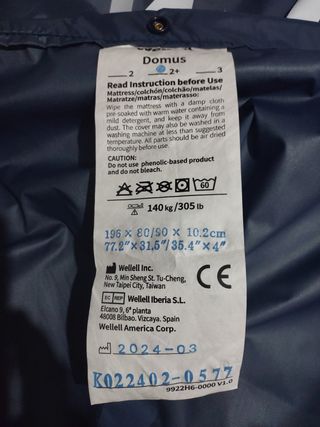 COLCHON ANTIESCARAS DOMUS 2 PLUS