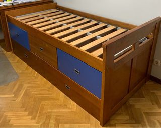 Cama nido madera y colchón