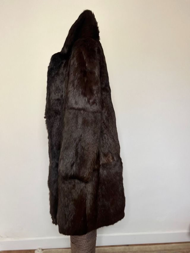 Abrigo piel largo