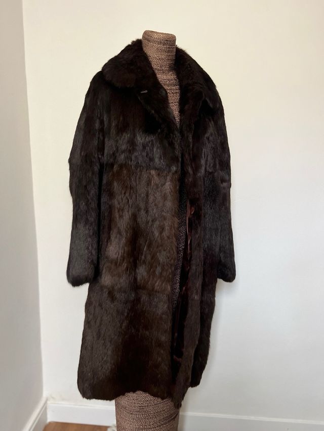Abrigo piel largo