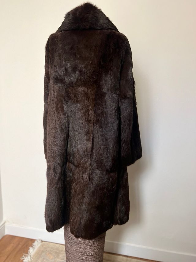 Abrigo piel largo