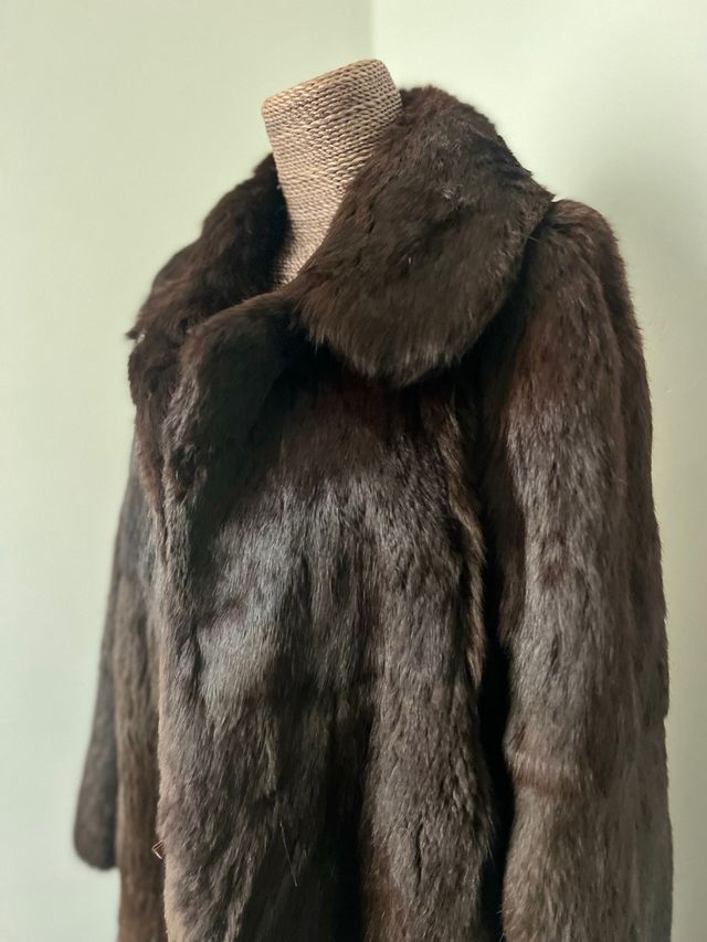 Abrigo piel largo