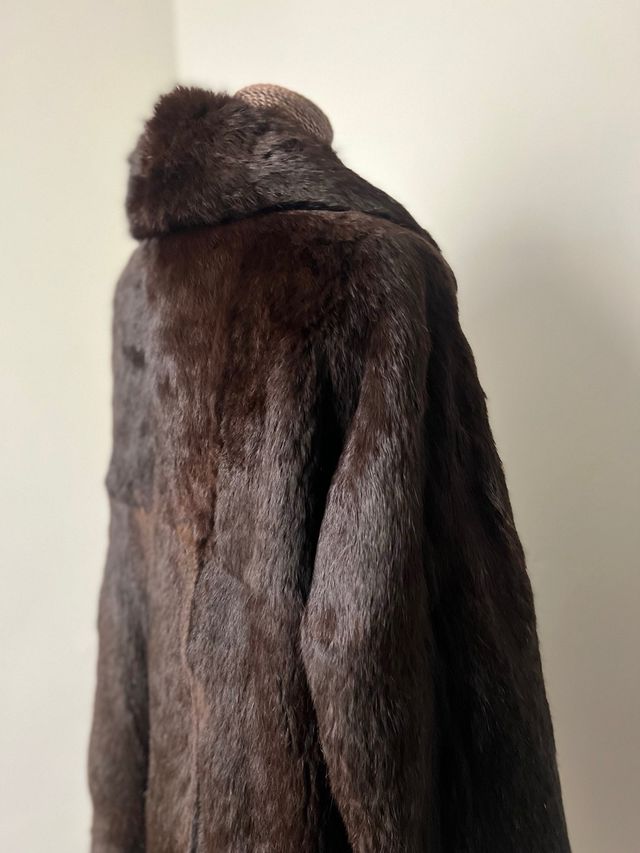 Abrigo piel largo