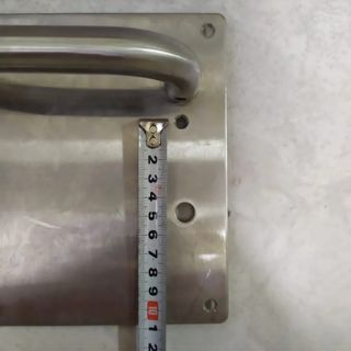 4 juegos manillas puerta placa cuadrada INOX