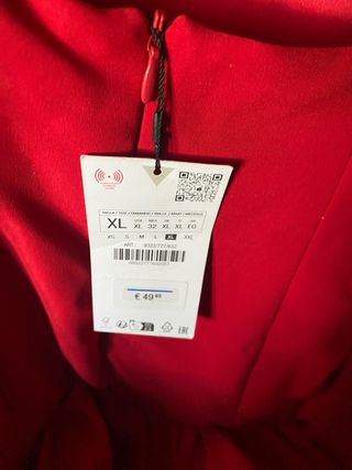 Vestido mono rojo zara