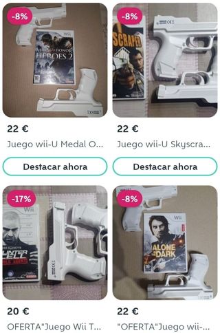 COMO NUEVO.Juego wii-U Alone in the Dark+pistolas 