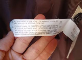 Chaqueta de piel marrón hombre Talla L