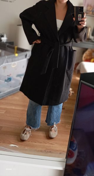 Abrigo oversize Pull and Bear