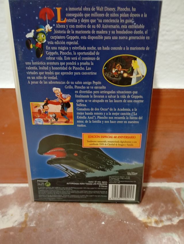 Pinocchio di Walt Disney in VHS