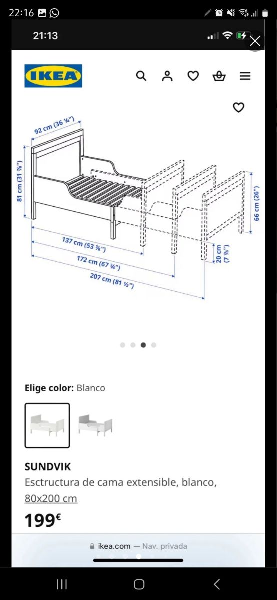 Cama extensible sundvik