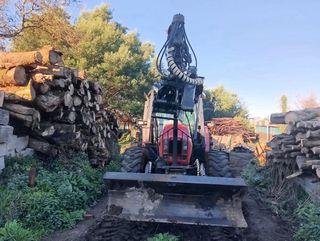 Tractor same con remolque  grua