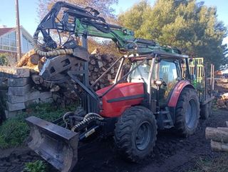 Tractor same con remolque  grua