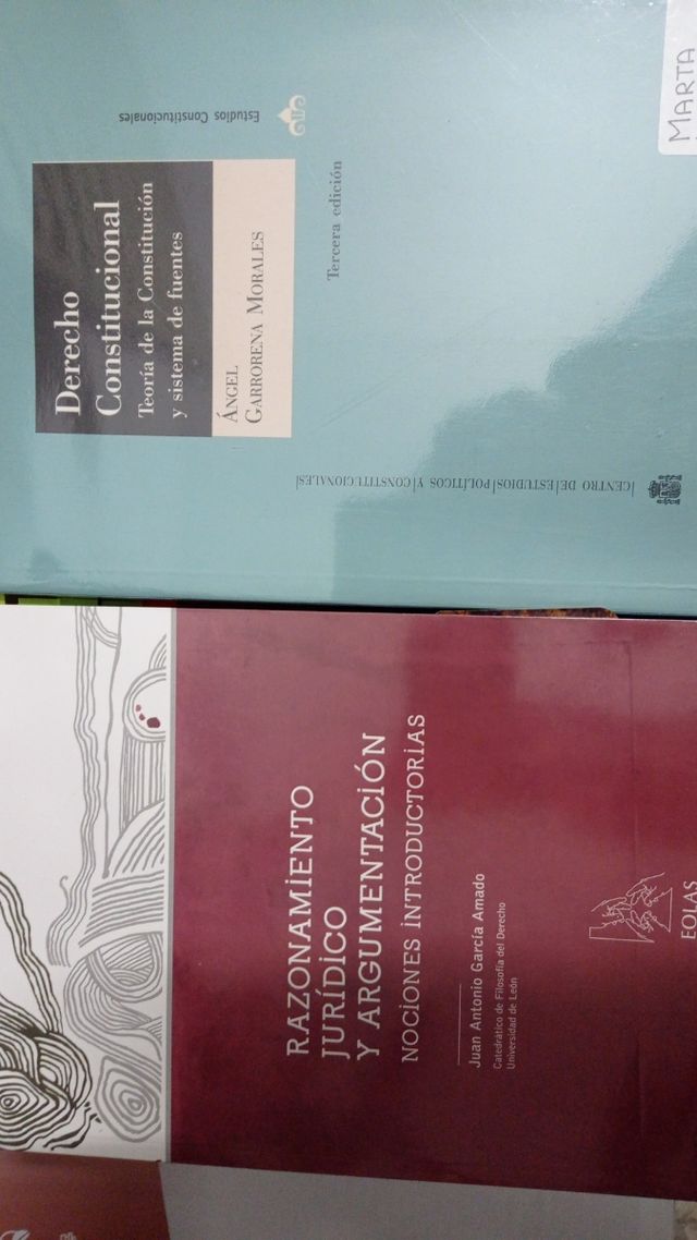 Libros de carrera de Derecho