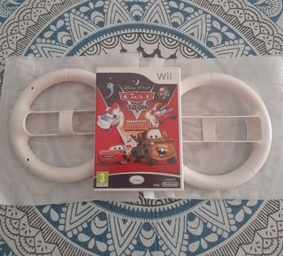 Juego Wii Cars Toon +2 Volantes NUEVOS 