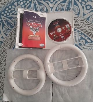 Juego Wii Cars Toon +2 Volantes NUEVOS 