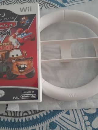 Juego Wii Cars Toon +2 Volantes NUEVOS 
