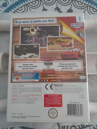Juego Wii Cars Toon +2 Volantes NUEVOS 