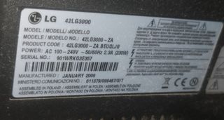 Televisione Tv LG 42lg3000 