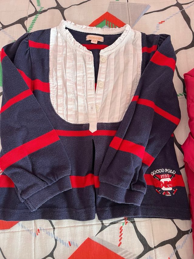 Chaqueton, vaqueros y polo niña 4 años